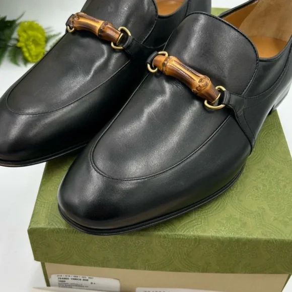 Men’s Gucci horse bit web leather loafer size 8 fits nine US made in Italy Horsebit 1953 leather loafers in brown - Gucci | Mytheresa main image 4